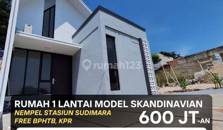 Rumah 1 lantai Model Skandinavian dekat stasiun sudimara  1