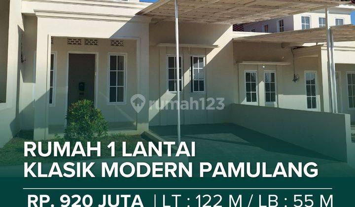 Rumah 1 lantai spek 2 lantai Siap Huni di Pamulang  1