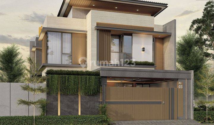 Rumah 2 lantai Modern Tropis di Kencana Loka BSD  1