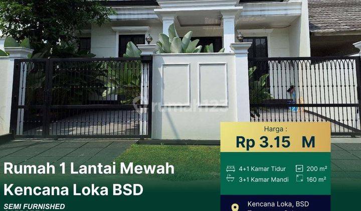 Rumah Mewah Siap Huni Kencana Loka BSD 1