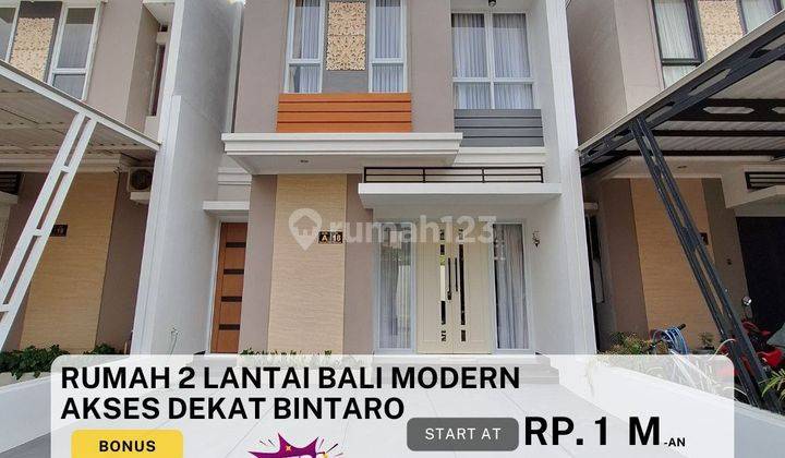 Rumah 2 Lantai Model Bali Modern Pamulang Free Biaya 1