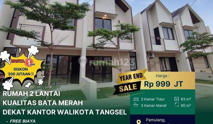 Rumah 2 Lantai Siap Huni Dekat Kantor Walikota Tangsel 1