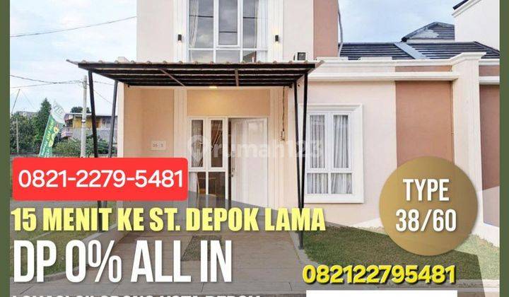 RUMAH 1 LANTAI 600 JUTAAN FREE BIAYA CILODONG DEPOK