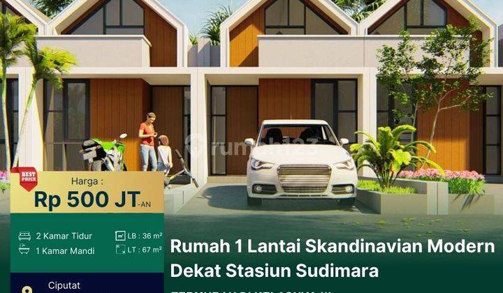 Jual Rumah 1 Lantai 500 Jutaan Dekat Stasiun Sudimara  1