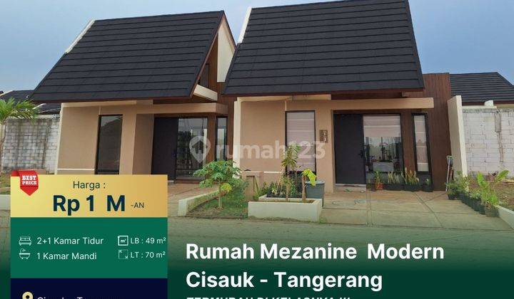 Hunian Mezanine Modern Pinggir Jalan Raya Cisauk Tangerang