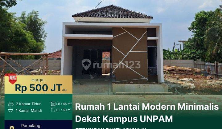 Rumah 1 Lantai Modern Dekat Kampus UNPAM Tangsel 1