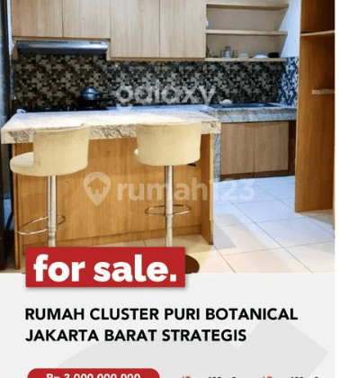 Rumah Cluster Strategis Puri Botanical Jakarta Barat 1