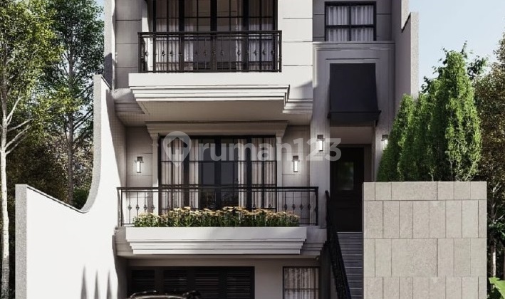 For Sale New Town House American Classic Style in Bangka Kemang, South Jakarta