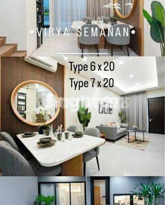 RUMAH BARU VIRYA SEMANAN 2 LANTAI, HOKI, MODERN TROPICAL MINIMALIS, AMAN, NYAMAN, DALAM KLASTER SEMANAN 1