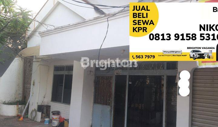 Tanah bonus rumah lama 1lantai,lt192m2,shm,Jalan 2 mobil ,garasi 2mobil,selangkah pasar dan mall,Cocok kantor,kos2an dll 2