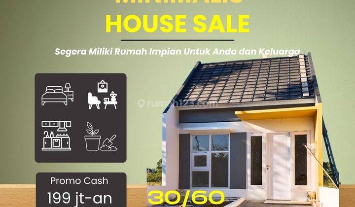 Rumah Unfurnished Syariah Dekat Polsek Moncongloe Belakang 1