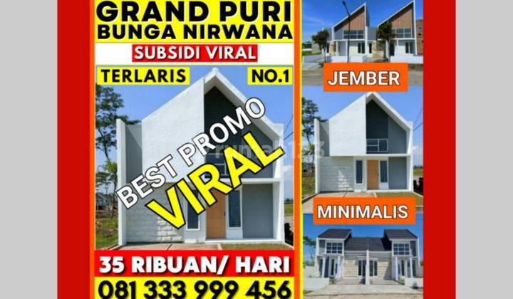 Rumah Jember Subsidi Kampus Minimalis Terlaris Grand Puri Bunga  1