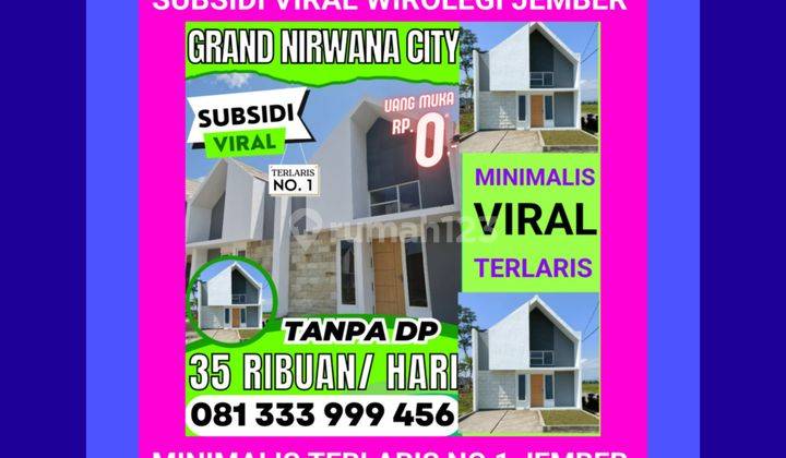 New Rumah Subsidi Jember Wirolegi Viral Minimalis Terlaris 1