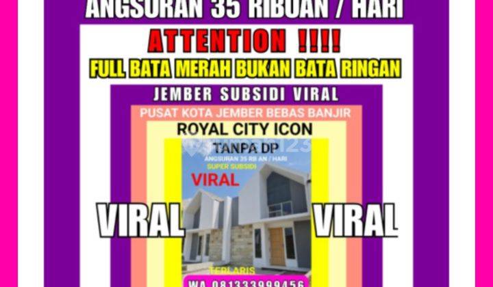 Perumahan Jember Subsidi Elit Pusat Kota Tanpa Dp Terlaris Viral 1