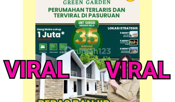 Perumahan Pasuruan Subsidi Viral 35 Ribuan/ Hari