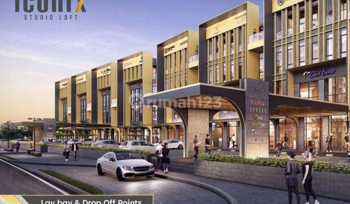 Ruang Usaha di ICONIX BUSINESS LOFT BSD CITY Ruko 4 Lantai Hadap Jalan Utama