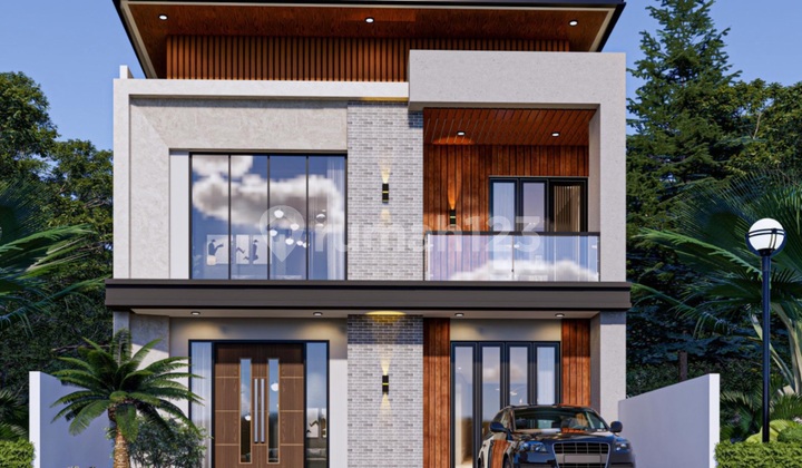 Brand New Minimalist Modern House 9x20 at Nusaloka BSD 2
