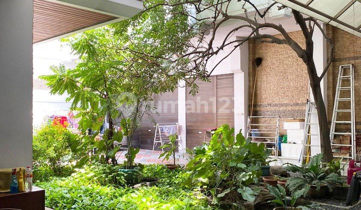 Rumah Jalan Cempaka Surabaya Kota Row Jalan 4 Mobil Akses Service Terpisah Ada Taman Belakang dan Depan 2