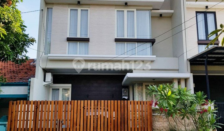 Rumah Siap Huni Rungkut Asri Barat Surabaya Pagar Dari Kayu Ulin Kalimantan