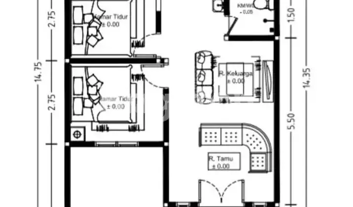 Jual Rumah Murah On Progress di Daerah Sulfat 3