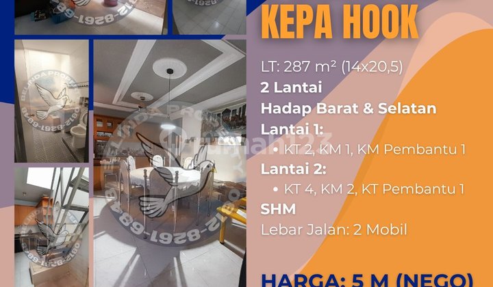 Rumah Duri Kepa Hook Barat dan Selatan Lebar Jalan 2 Mobil