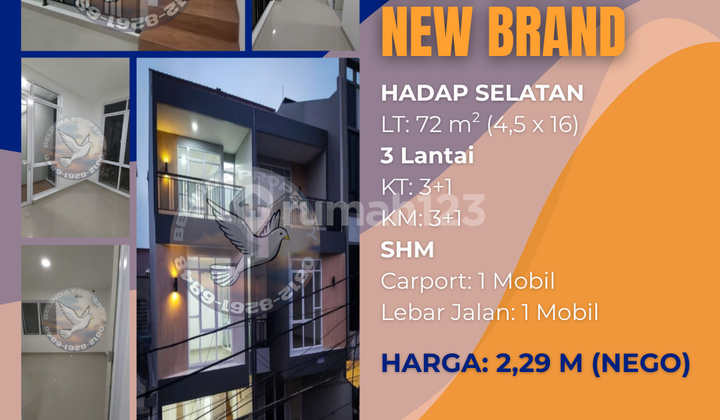 Rumah Siap Huni 3 Lantai Duri Kepa