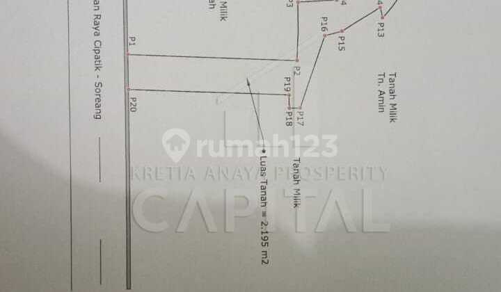 Rice field with a strategic location near the toll road and on the edge of Soreang Main Road.