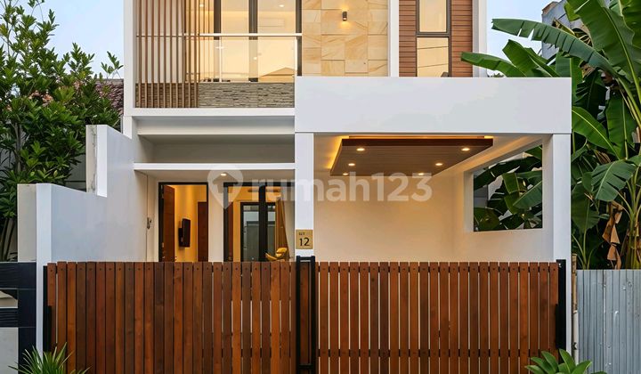 Minimalist Modern House in a Spacious Complex in Duren Sawit