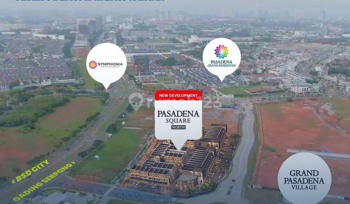 Pasadena North Square On Gading Serpong Main's Boulevard 3,6m Cash Bertahap 60x!! 2