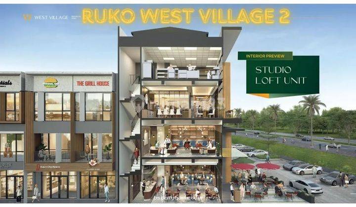 Ruko West Village Business Park Kawasan Komersial Barat Bsd City 1