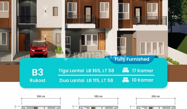 Jual Kos-kosan 6 Kamar Dekat Unpam 2 Dan Mall Paradise Pamulang