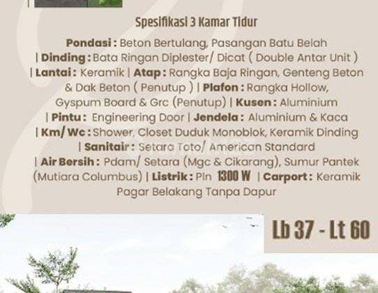 Rumah murah di Cikarang barat telajung setu 9