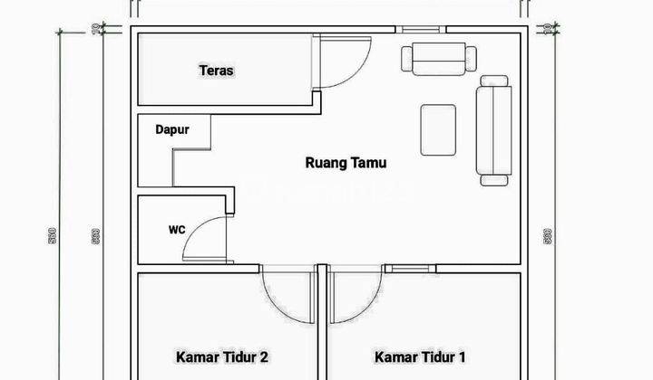 Rumah 1 lantai murah di lubang buaya tmii jakarta timur 3