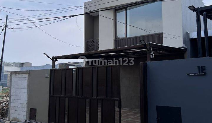 rumah bangunan baru modern smart home di setra sari 2