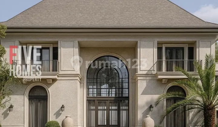 Jarang Ada !!. Rumah Mewah American Classic Fully Furnished Dengan Privat Lift Dan Swimming Pool Di Kemang Jakarta Selatan 2