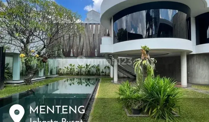 RUMAH MEWAH, RUMAH PARA SULTAN, DI LINGKUNGAN PALING ELIT, MENTEMG JAKARTA PUSAT DESIGN MODERN TROPICAL 1