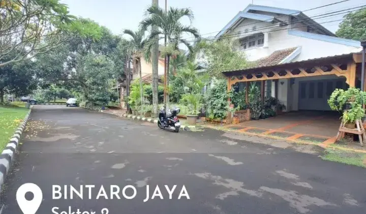 RUMAH MURAH BANGET, DI BINTARO JAYA SEKTOR 2, TANAH LUAS, DALAM KOMPLEK, DEPAN TAMAN 1