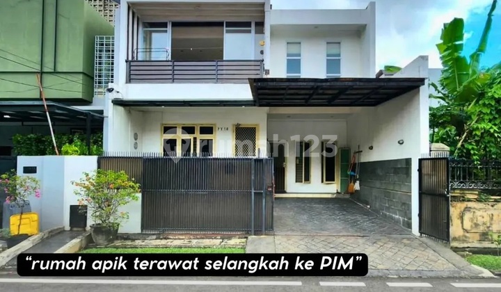 Rumah Murah di Pondok Indah Hanya 5 Menit Jalan Kaki ke Pondok Indah Mall Rumah Apik dan Terawat dengan Row Jalan bisa 2 Mobil, Lingkungan Nyaman dan Tenang