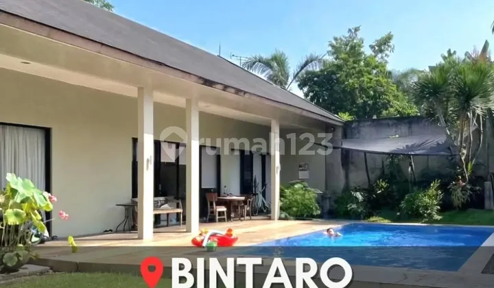 Jarang Ada, Rumah Termurah Rumah Asri Dengan Halaman Yang Luas Dengan Private S.pool Di Bintaro 