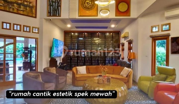 Rumah Etnis Modern Nuansa Resort Balihi-End Quality dengan Design yang Sangat Unique Lingkungan Tenang, Aman dan Nyaman Lokasi Strategis, Akses Mudah Kebagusan Area - Jagakarsa Jakarta Selatan