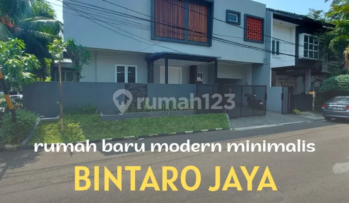 Rumah Baru, Siap Huni Modern Design Dalam Komplek Bintaro Jaya Sektor 9