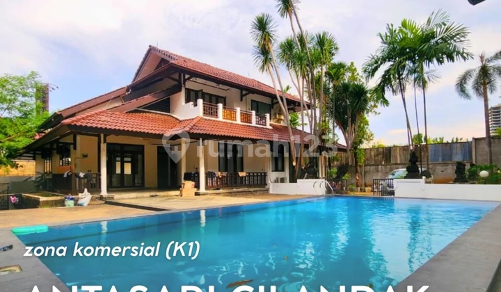 Rumah Mewah Luas Dengan Zona Comersial ( K1) Di Lokasi Antasari Cipete Area Jakarta Selatan