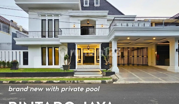 Rumah Baru Classic Modern Private Pool Dalam Cluster Riverpark Bintaro Jaya 