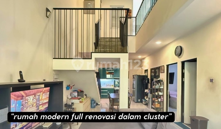 Rumah Modern Full Renovasi Desain Architectural Dalam Cluster Graha Raya Bintaro Jaya