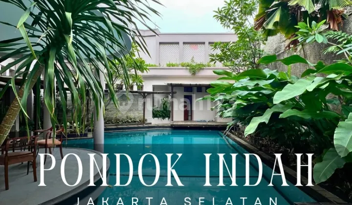 Luxury Ready-to-Occupy House in Pondok Indah, South Jakarta. A tranquil environment, wide road access, and a strategic location just steps away from:️ Pondok Indah Golf Course️ PIM Mall and Pondok Indah Hospital.