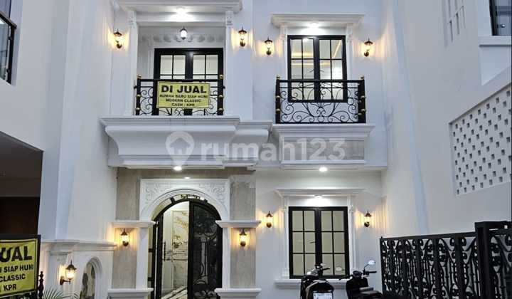 Rumah Baru Classic Modern 3 Lantai Murah Meriah Di Jagakarsa Jakarta.selatan