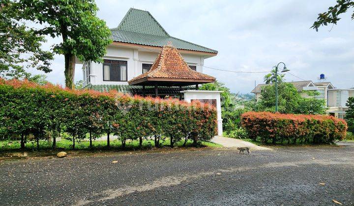 Rare Find, Affordable Villa in Sentul with Mountain and Golf Views Featuring Traditional Javanese Ambiance