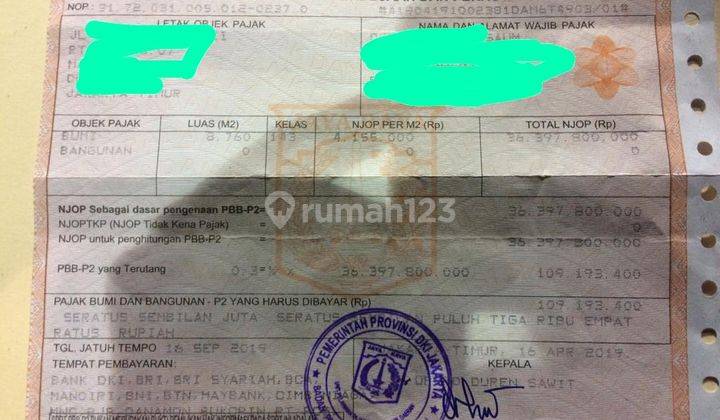 Dijual Tanah di Klender Harga Bu Dibawah Njop, Dekat Jatinegara Dan Toll Cikampek,  8