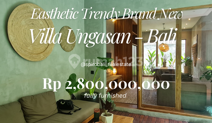 Dijual New Villa Trendy & Esthetic Ungasan Goa Gong Bali