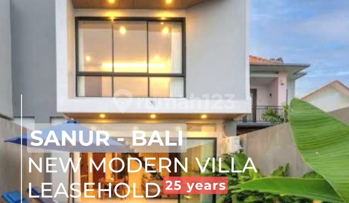 Sale Leasehold Brand New Modern Villa 3 Bedroom Sanur 3 Bedroom Furnished